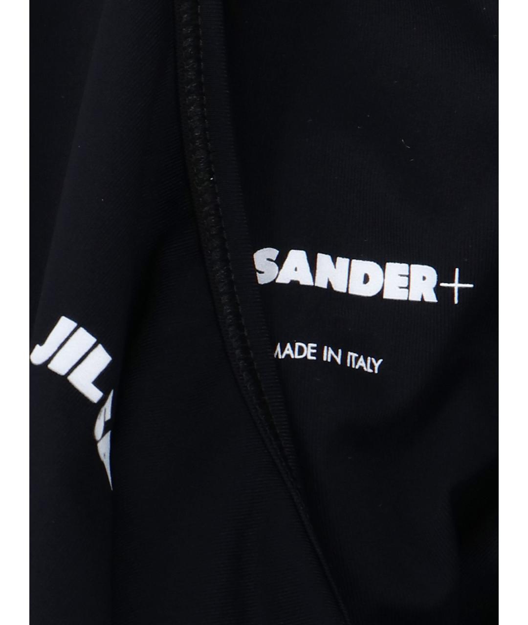 JIL SANDER Черная полиамидовая майка, фото 4