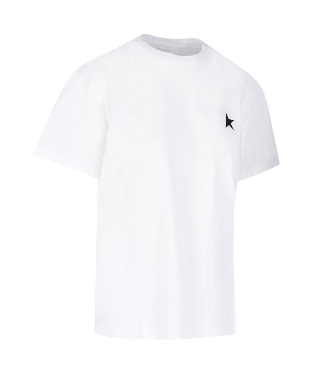 GOLDEN GOOSE Белая хлопковая футболка, фото 2