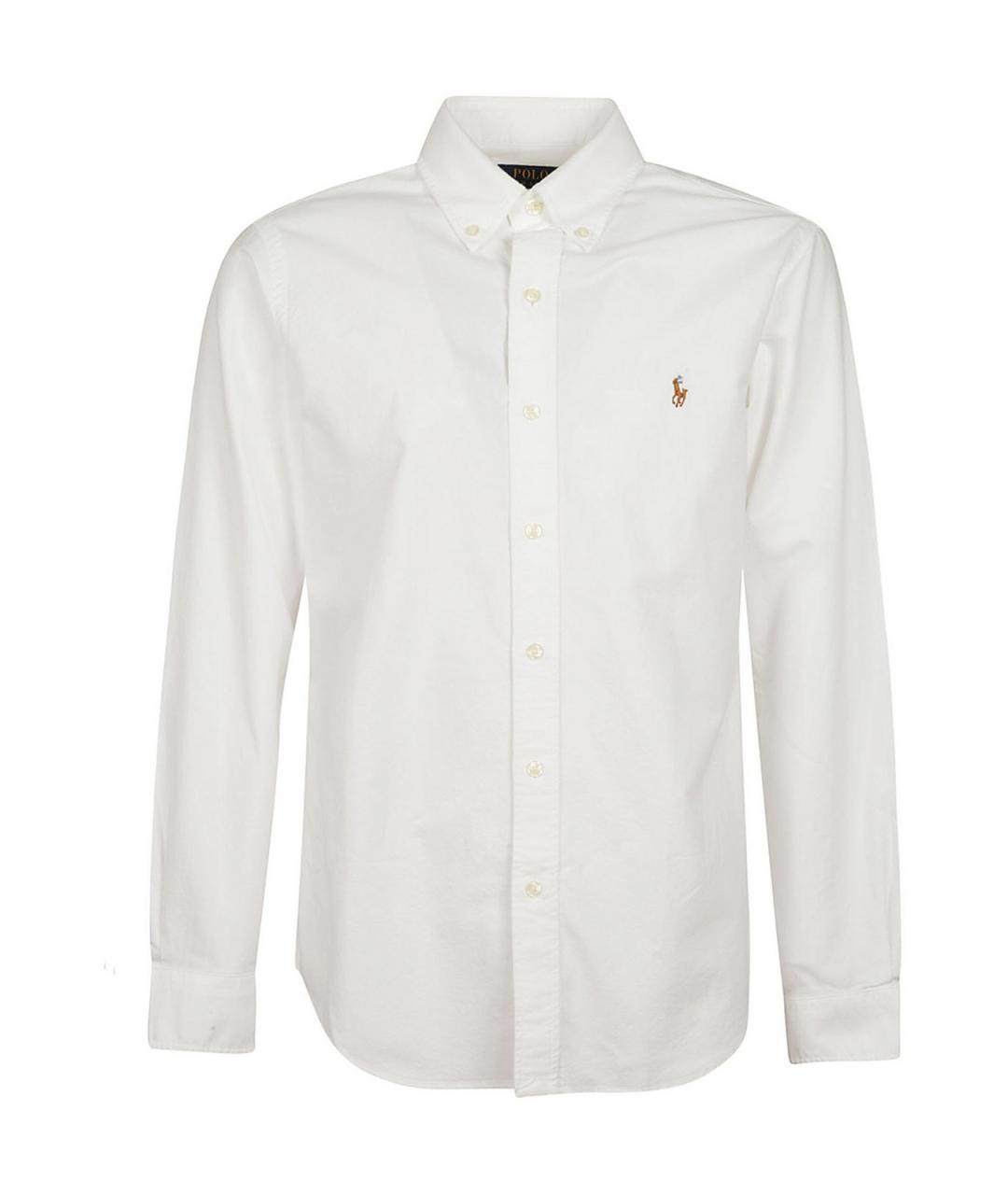 POLO RALPH LAUREN Белая хлопковая классическая рубашка, фото 1