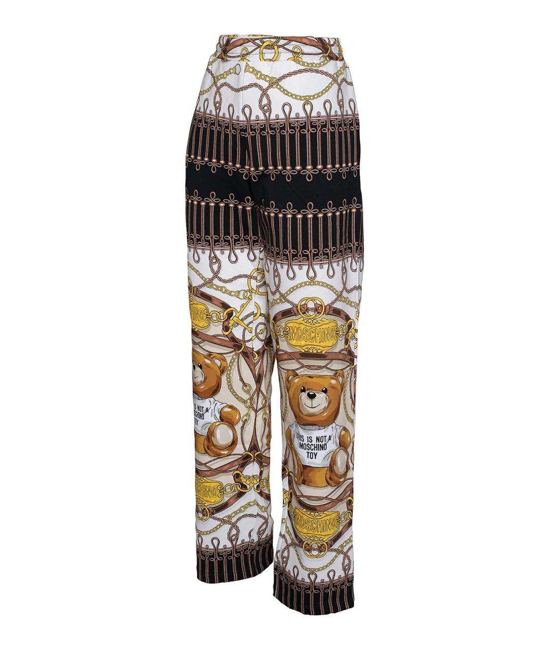 MOSCHINO Мульти хлопковые прямые брюки, фото 5