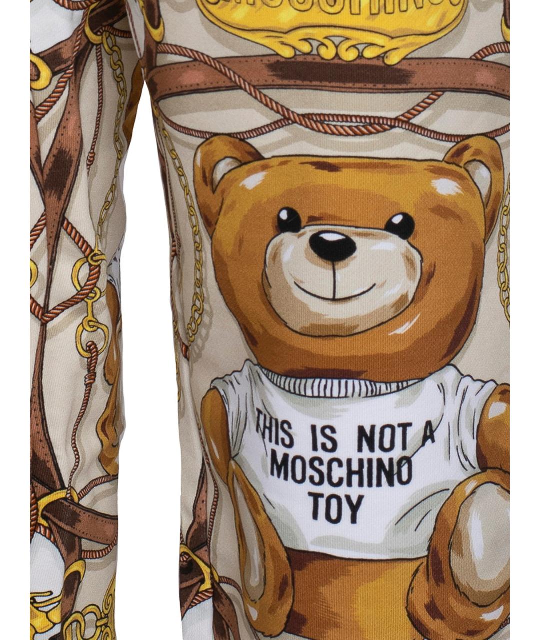 MOSCHINO Мульти хлопковые прямые брюки, фото 6