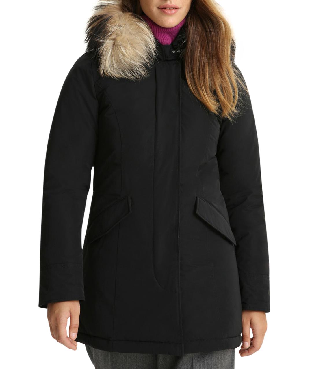 WOOLRICH Черная полиэстеровая парка, фото 2