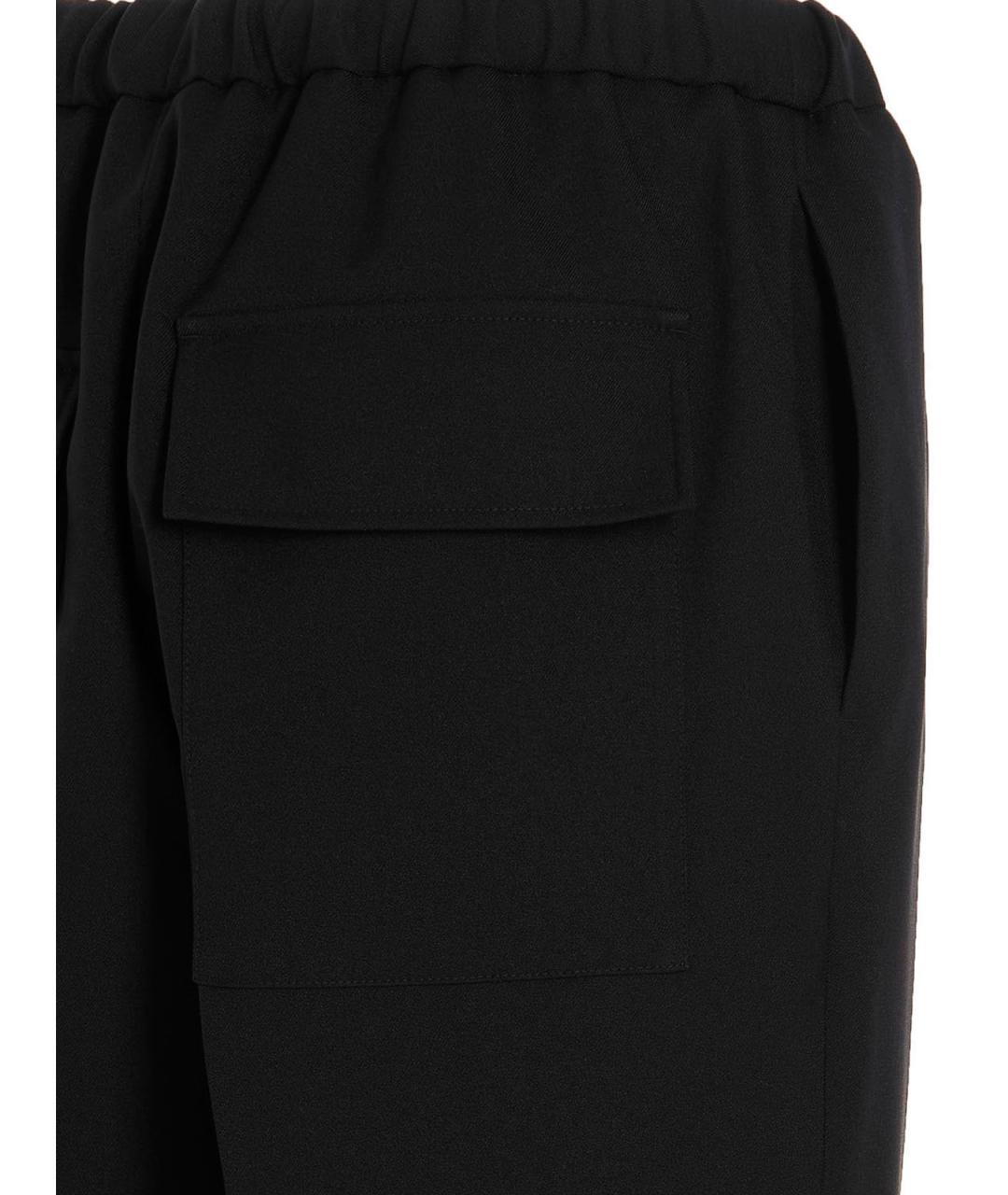 JIL SANDER Синие полиэстеровые повседневные брюки, фото 4