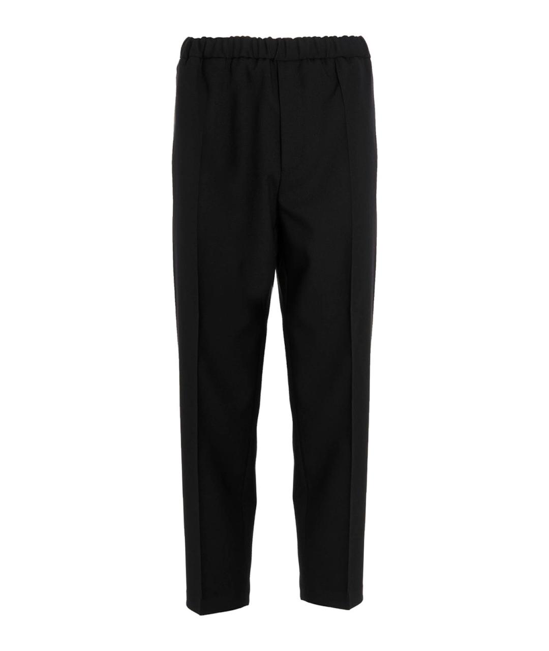 JIL SANDER Синие полиэстеровые повседневные брюки, фото 1
