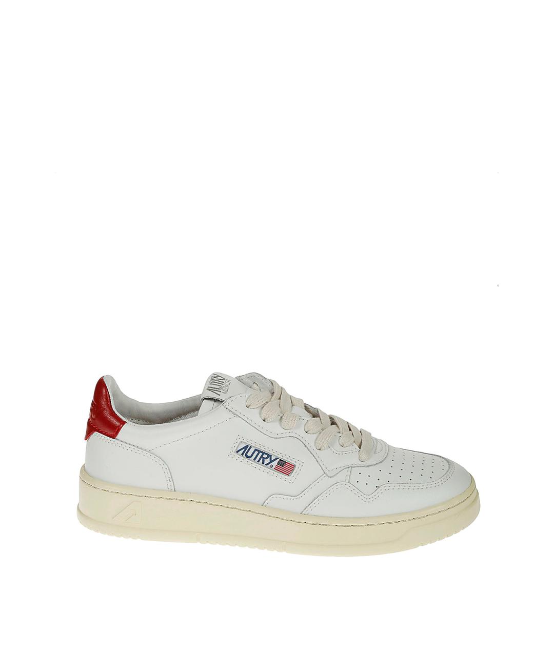 AUTRY Белые кожаные кроссовки, фото 1