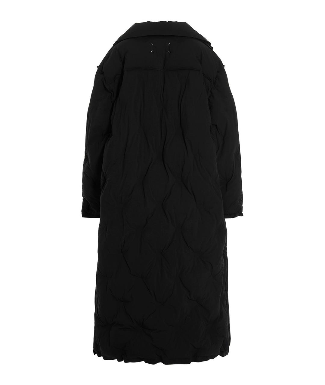 MAISON MARGIELA Черное полиамидовое пальто, фото 2