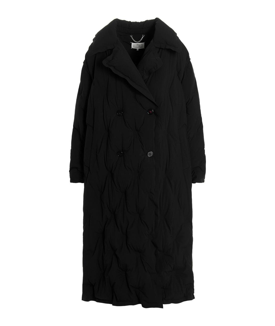 MAISON MARGIELA Черное полиамидовое пальто, фото 1