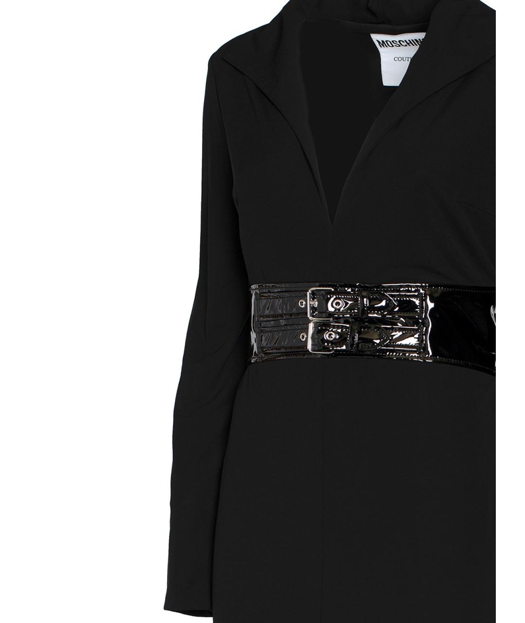 MOSCHINO Черное вискозное платье, фото 5