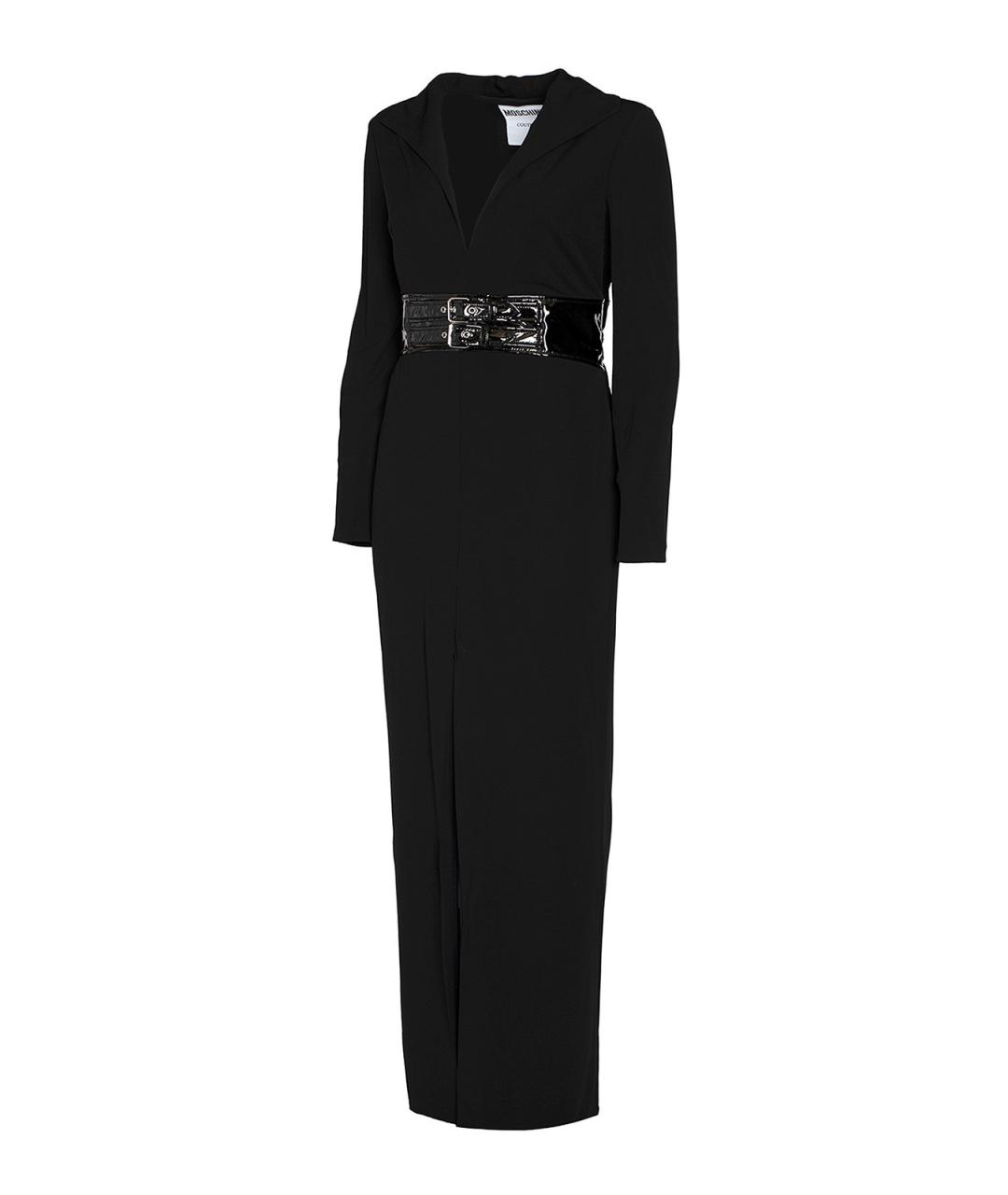 MOSCHINO Черное вискозное платье, фото 4