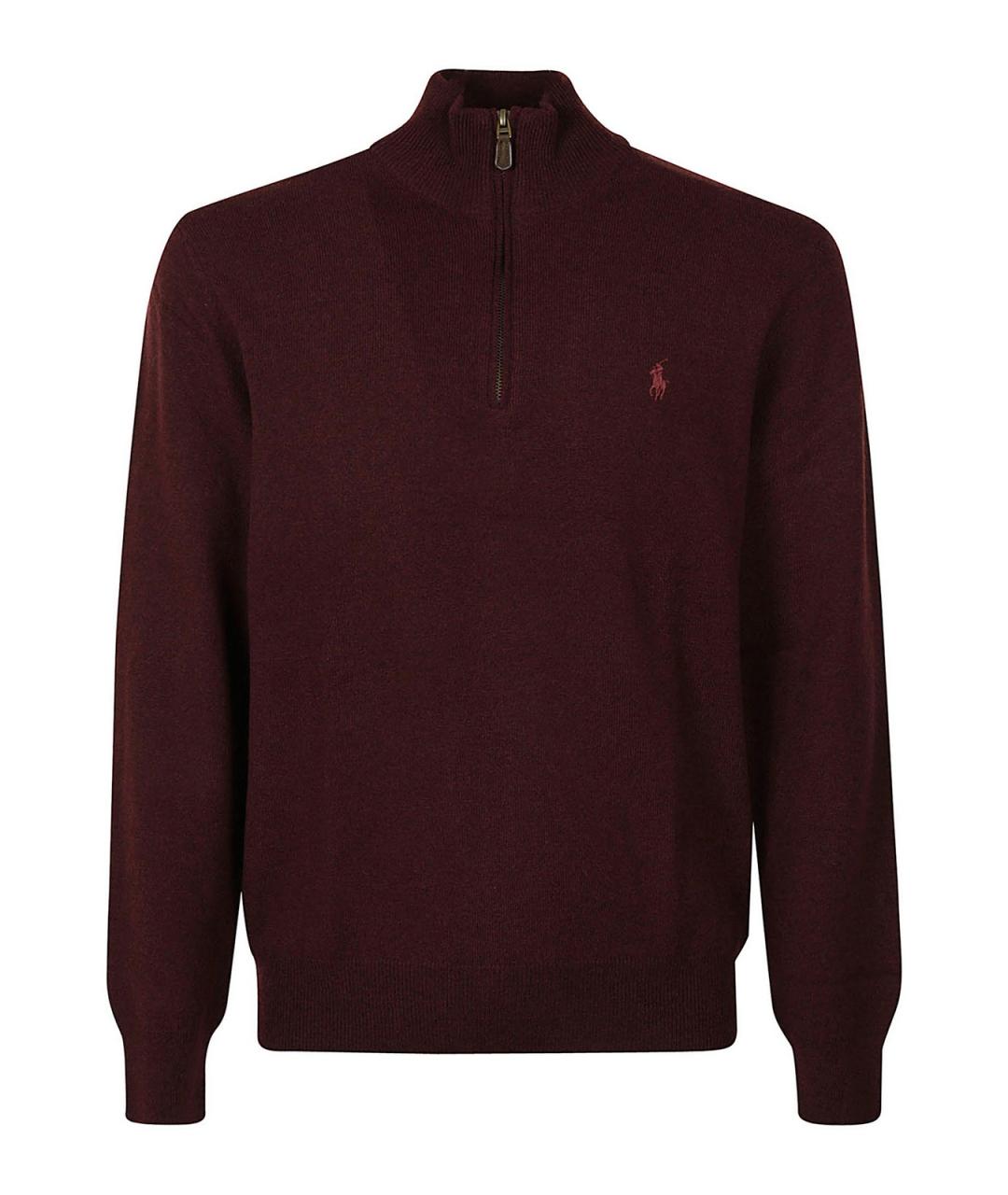POLO RALPH LAUREN Бордовая шерстяная водолазка, фото 1