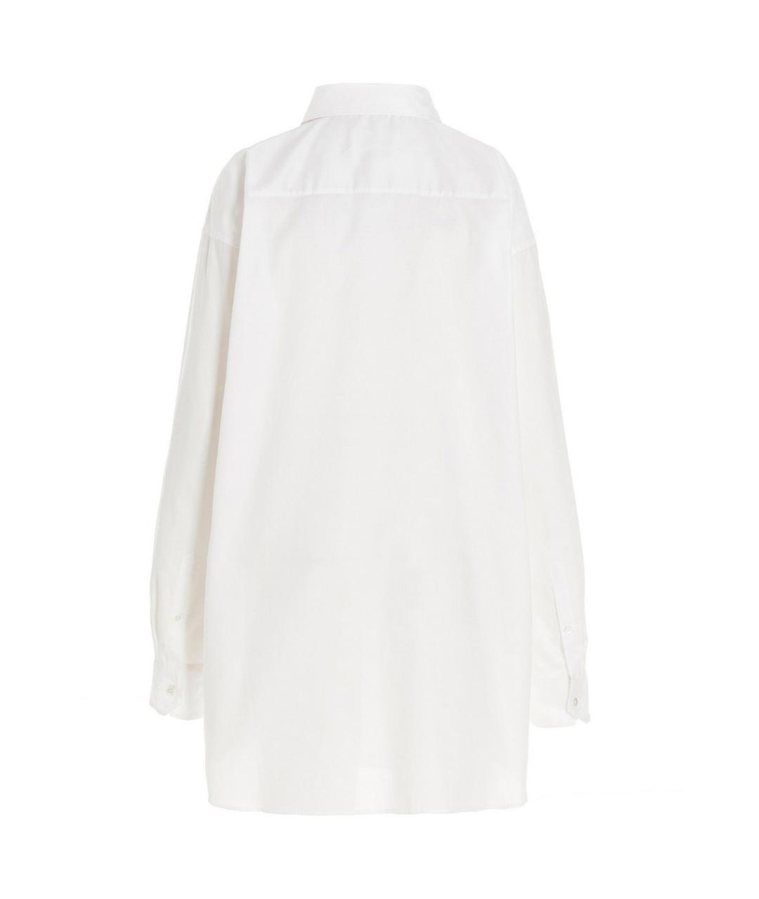 MAISON MARGIELA Белая хлопковая кэжуал рубашка, фото 2