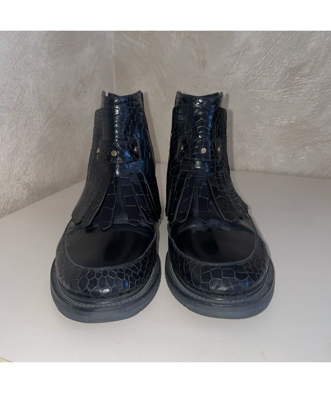 APERLAI Черные кожаные ботинки, фото 3