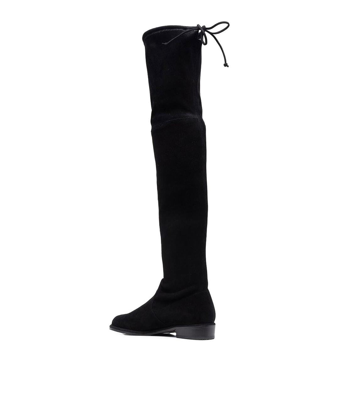 STUART WEITZMAN Черные замшевые сапоги, фото 3