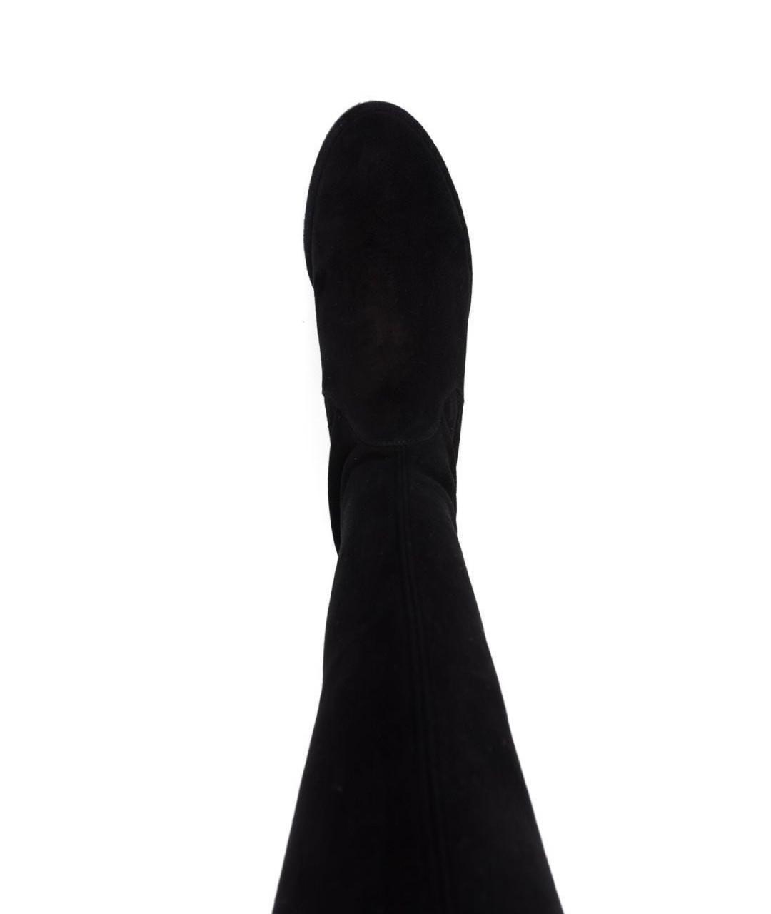 STUART WEITZMAN Черные замшевые сапоги, фото 4
