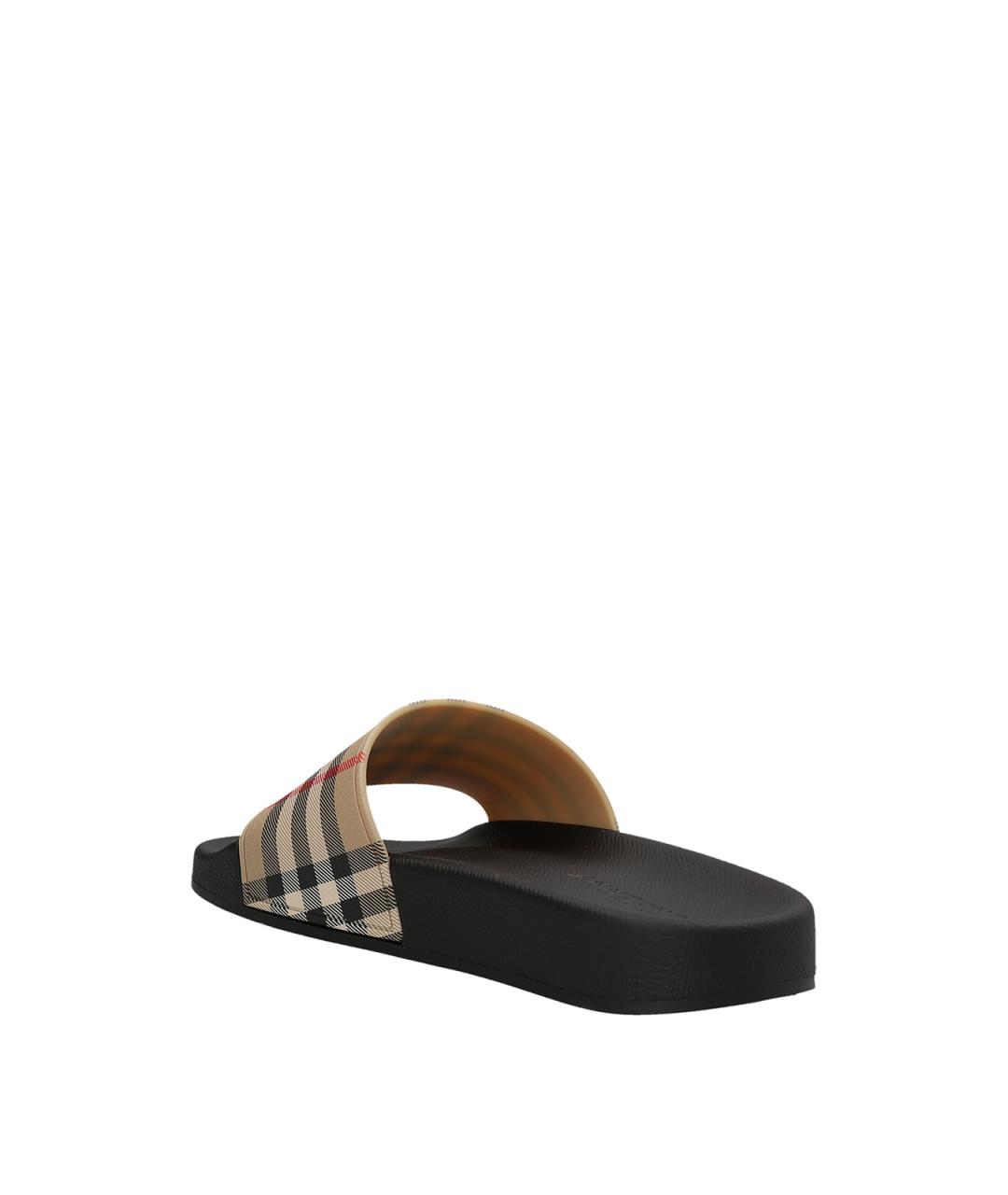 BURBERRY Мульти резиновые шлепанцы, фото 2