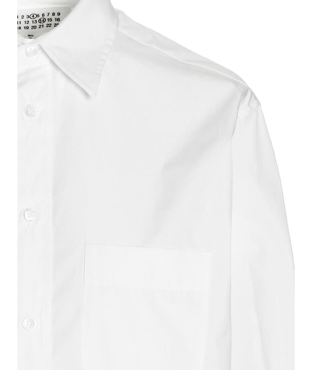 MAISON MARGIELA Белая хлопковая рубашка, фото 3