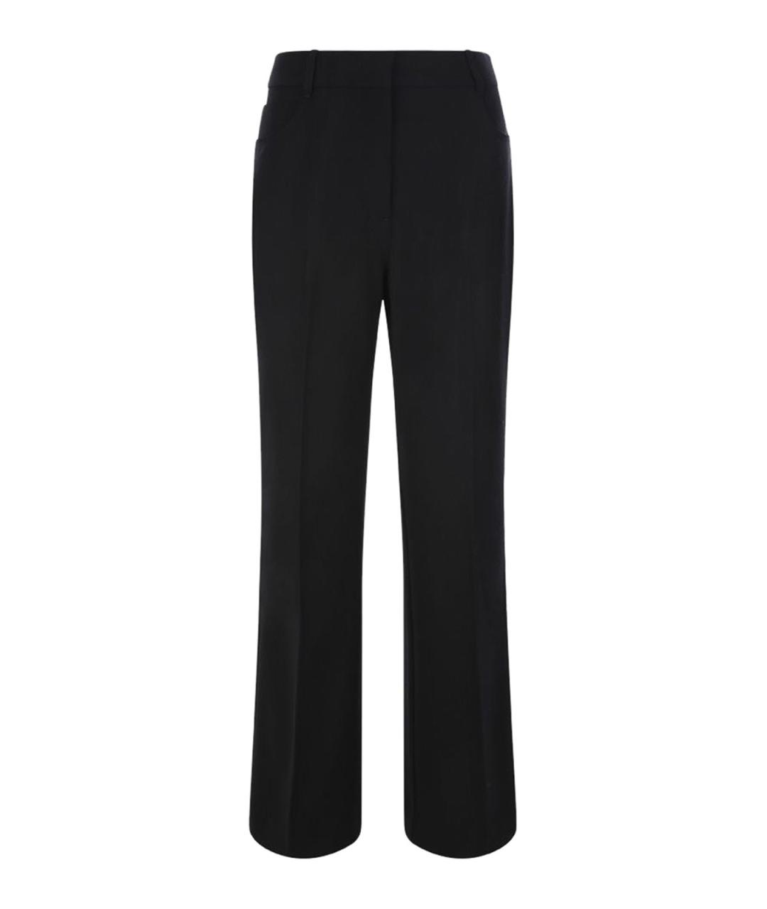 STELLA MCCARTNEY Черные полиэстеровые прямые брюки, фото 1