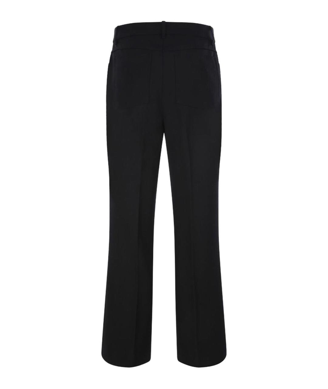 STELLA MCCARTNEY Черные полиэстеровые прямые брюки, фото 2