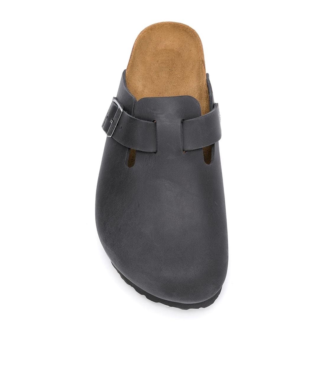 BIRKENSTOCK Черные замшевые слипоны, фото 4