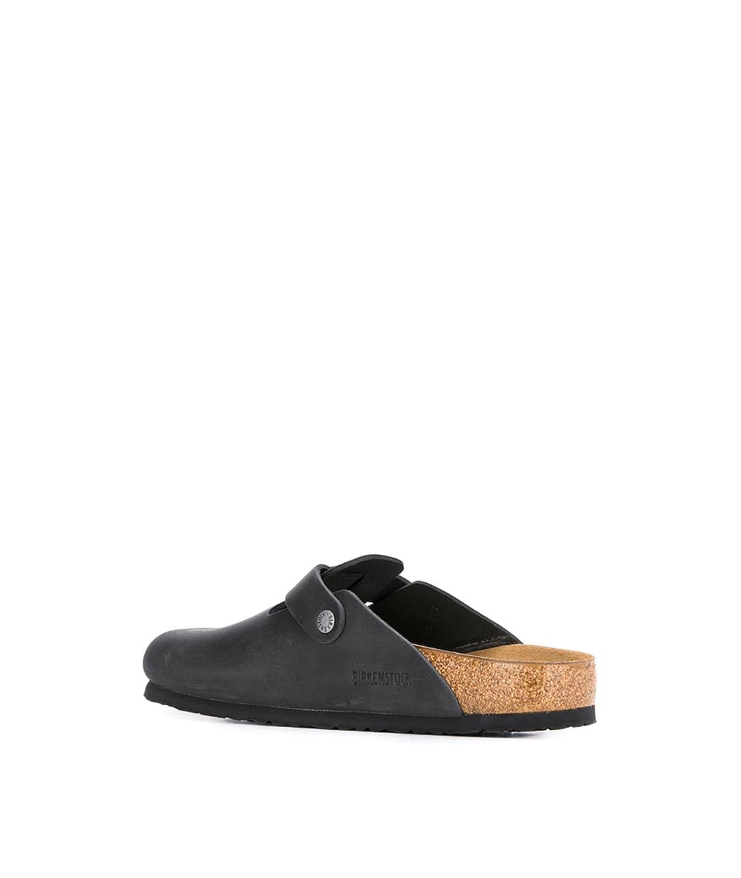 BIRKENSTOCK Черные замшевые слипоны, фото 3