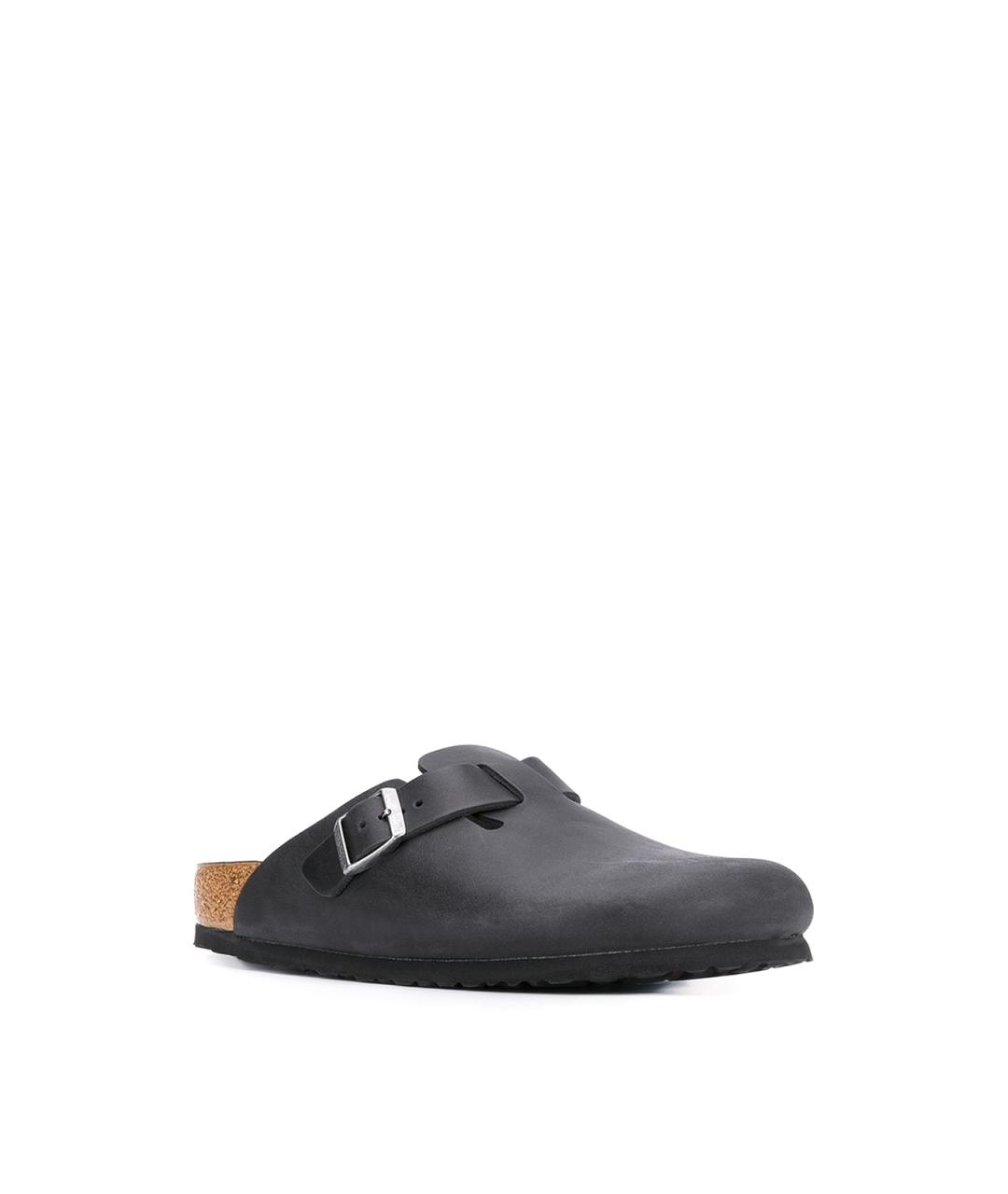 BIRKENSTOCK Черные замшевые слипоны, фото 2