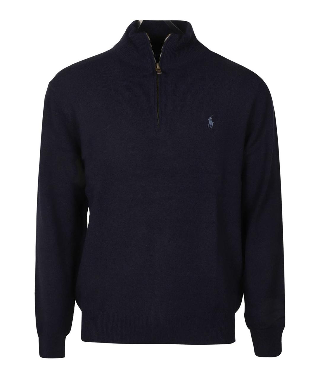 POLO RALPH LAUREN Синяя шерстяная водолазка, фото 1