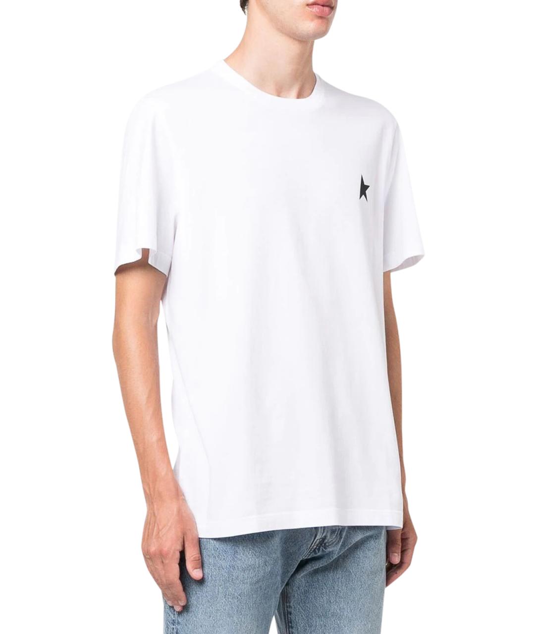GOLDEN GOOSE DELUXE BRAND Белая хлопковая футболка, фото 3