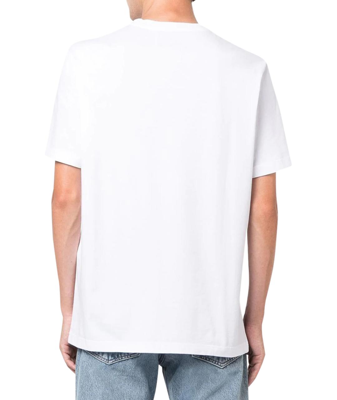 GOLDEN GOOSE DELUXE BRAND Белая хлопковая футболка, фото 4