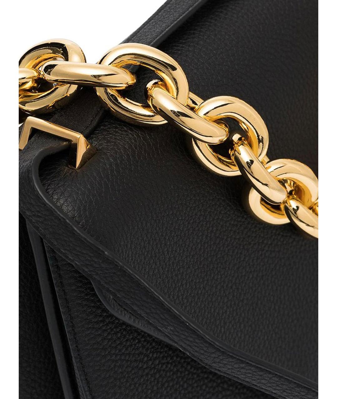 BOTTEGA VENETA Черная кожаная сумка через плечо, фото 3