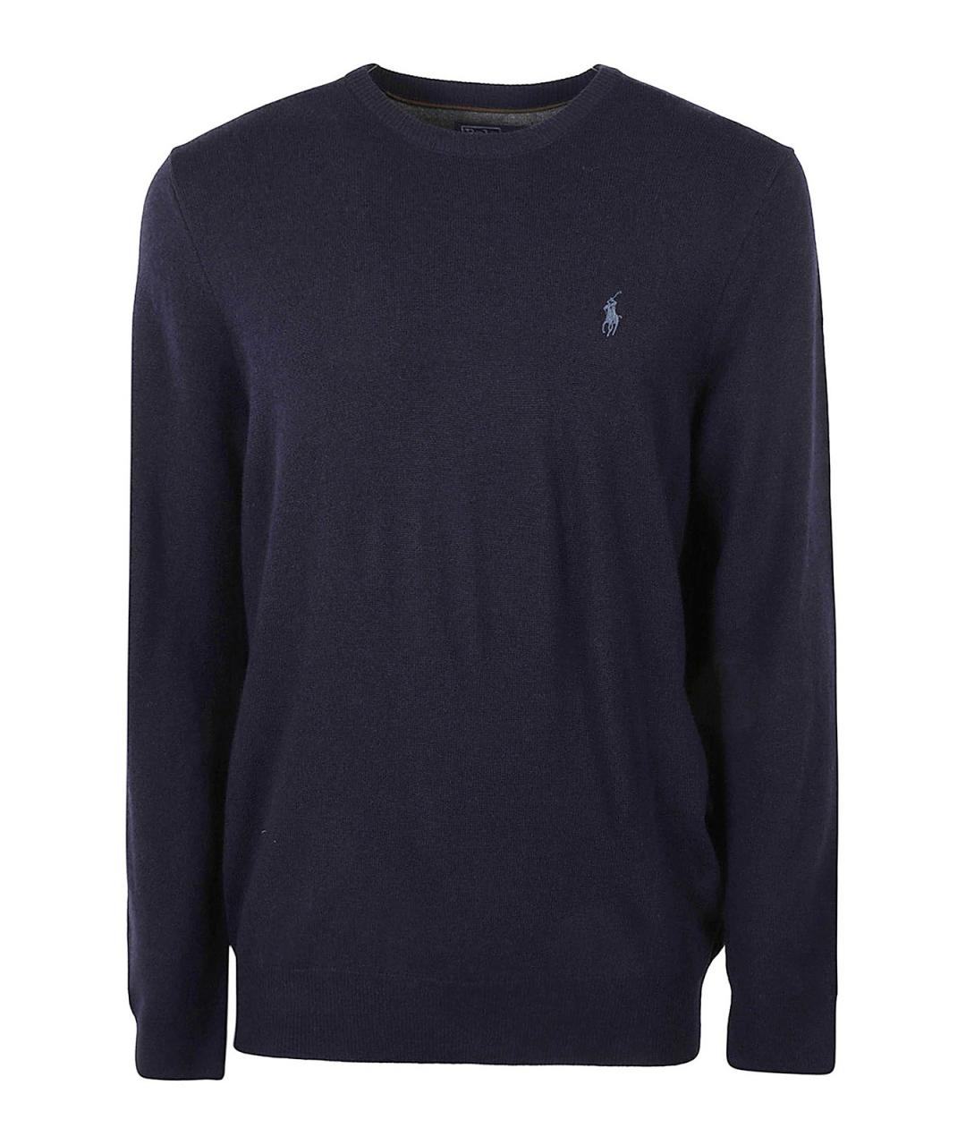 POLO RALPH LAUREN Синий шерстяной джемпер / свитер, фото 1