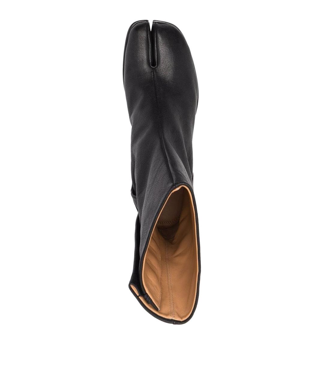 MAISON MARGIELA Черные кожаные низкие ботинки, фото 4