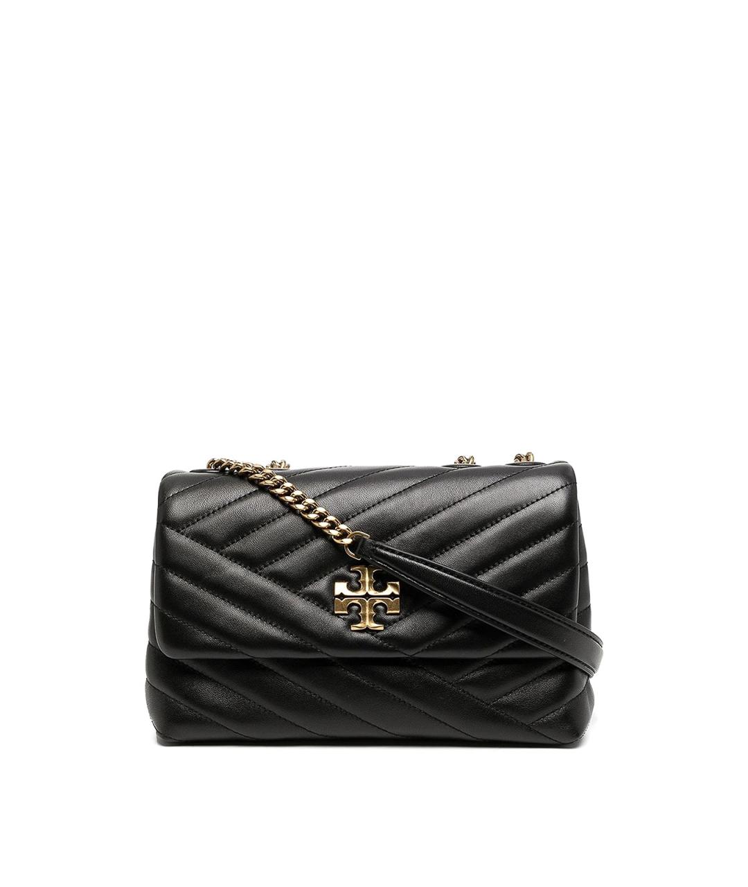TORY BURCH Черная кожаная сумка через плечо, фото 1