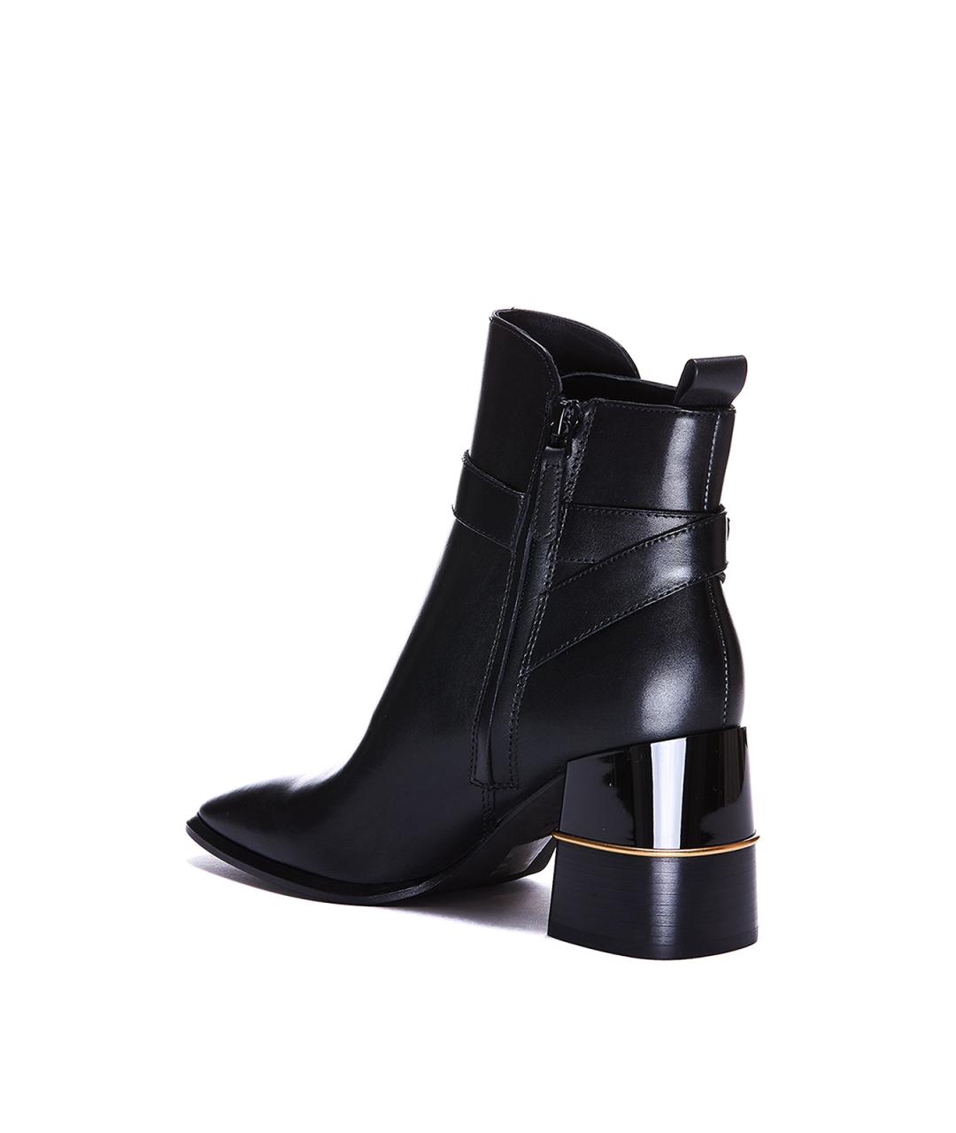 TORY BURCH Черные кожаные ботильоны, фото 3