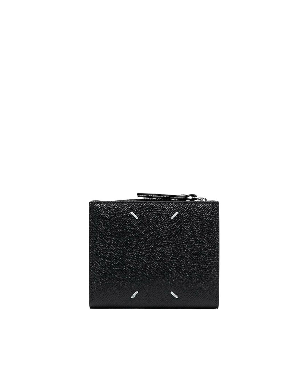 MAISON MARGIELA Черный кожаный кошелек, фото 1