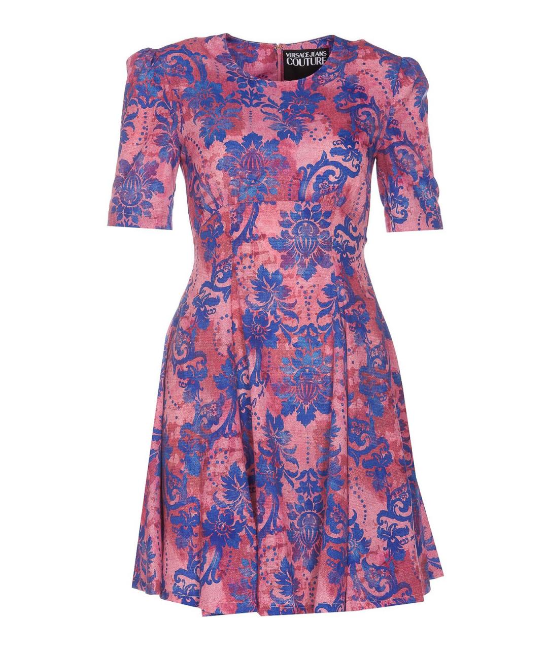 VERSACE JEANS COUTURE Фиолетовое полиэстеровое повседневное платье, фото 1