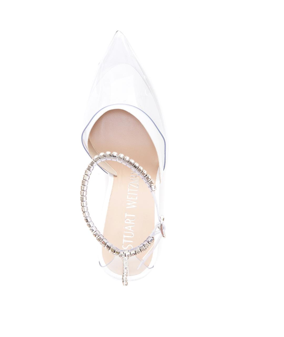 STUART WEITZMAN Белые резиновые сандалии, фото 4