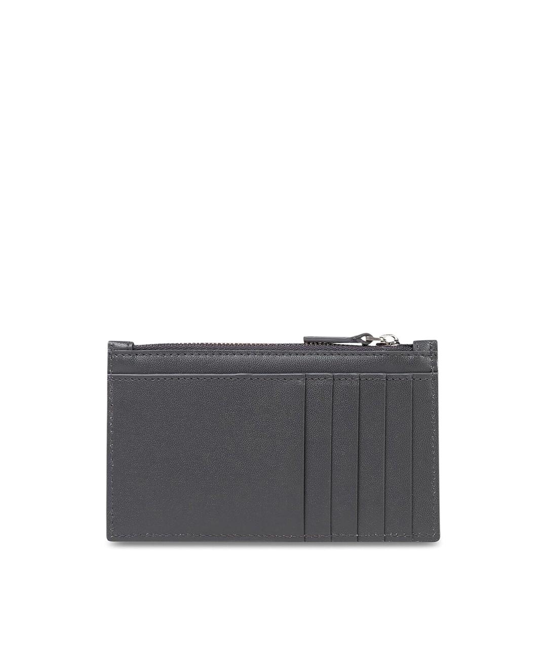 BALENCIAGA Черный кожаный кошелек, фото 2