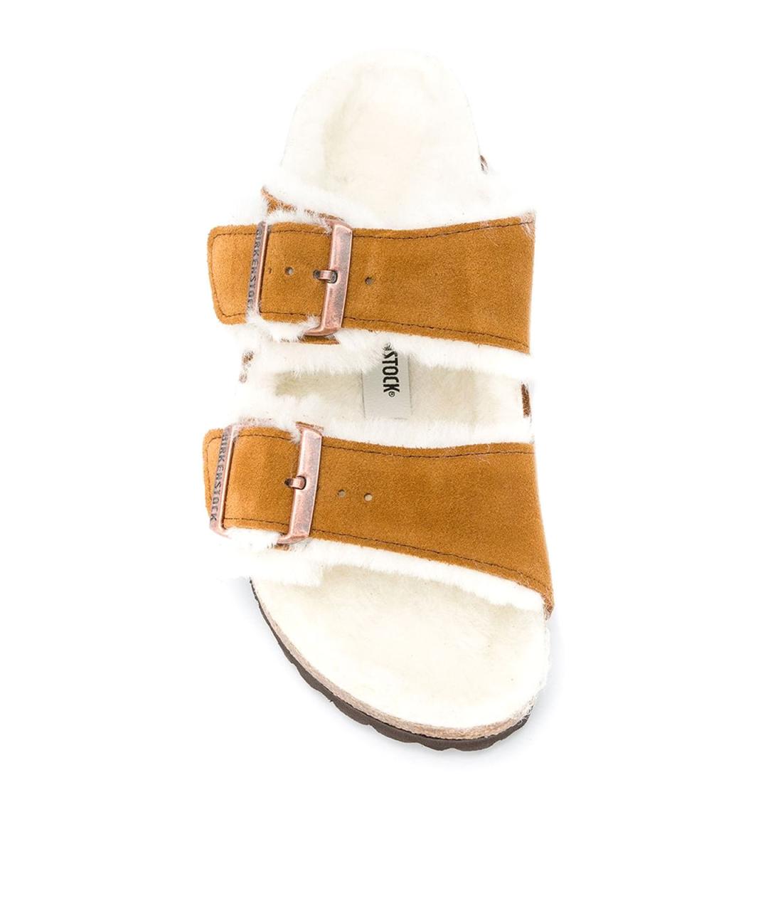 BIRKENSTOCK Коричневые замшевые сандалии, фото 4