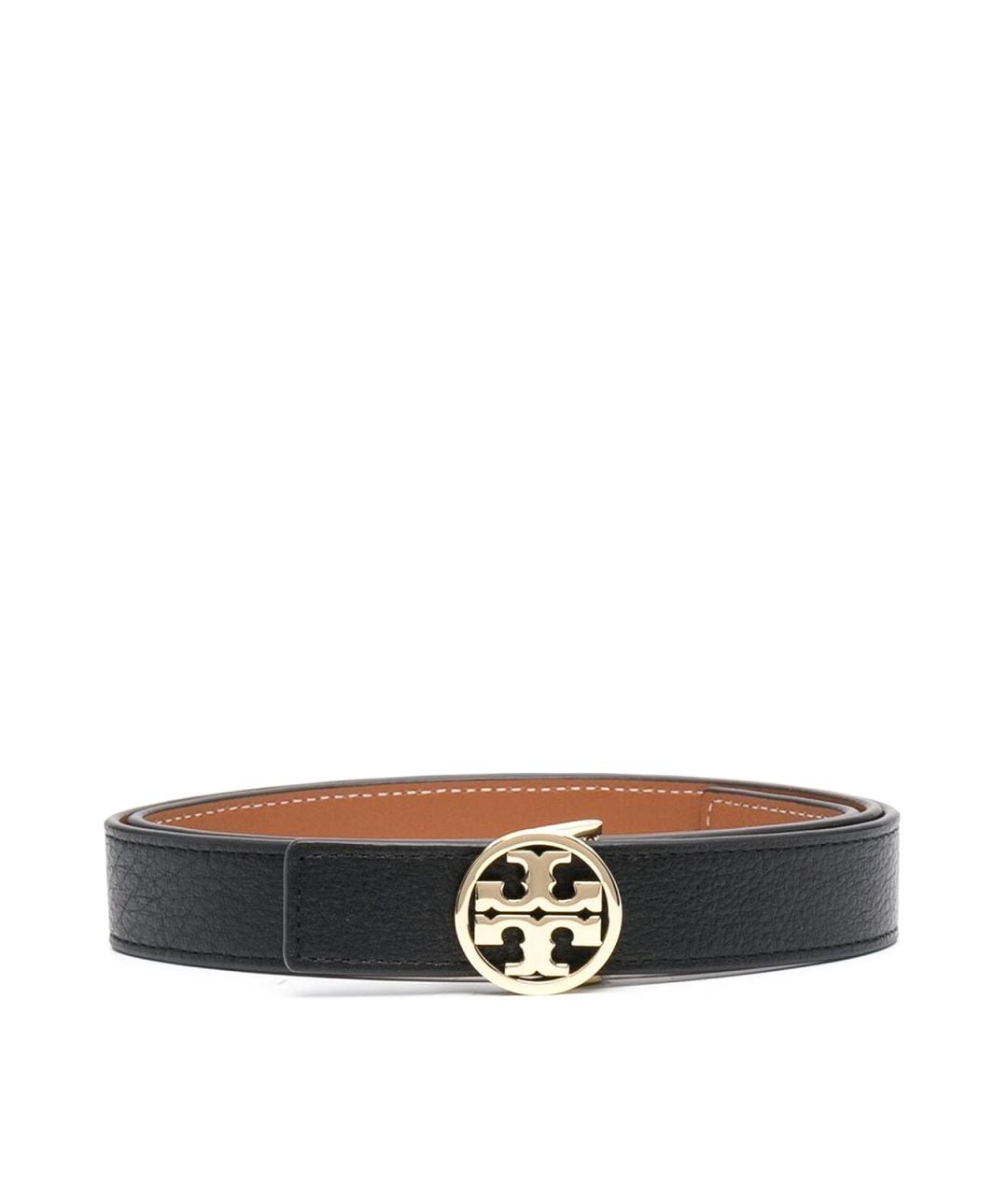 TORY BURCH Черный кожаный ремень, фото 3