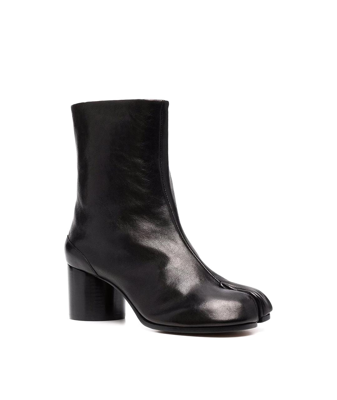 MAISON MARGIELA Черные кожаные ботильоны, фото 2
