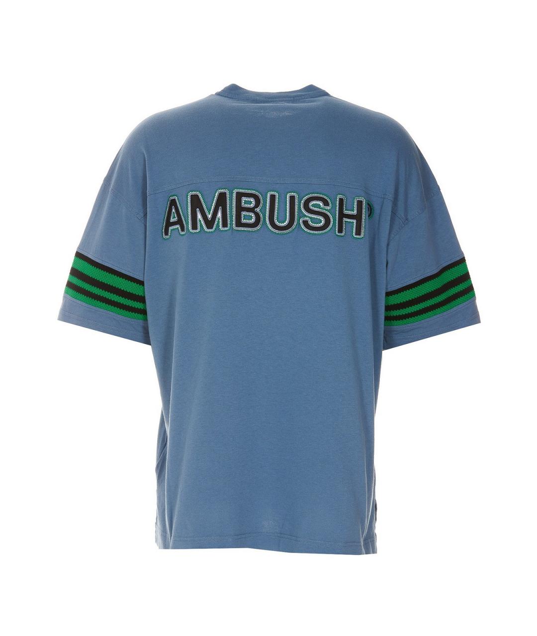 AMBUSH Голубая хлопковая футболка, фото 2