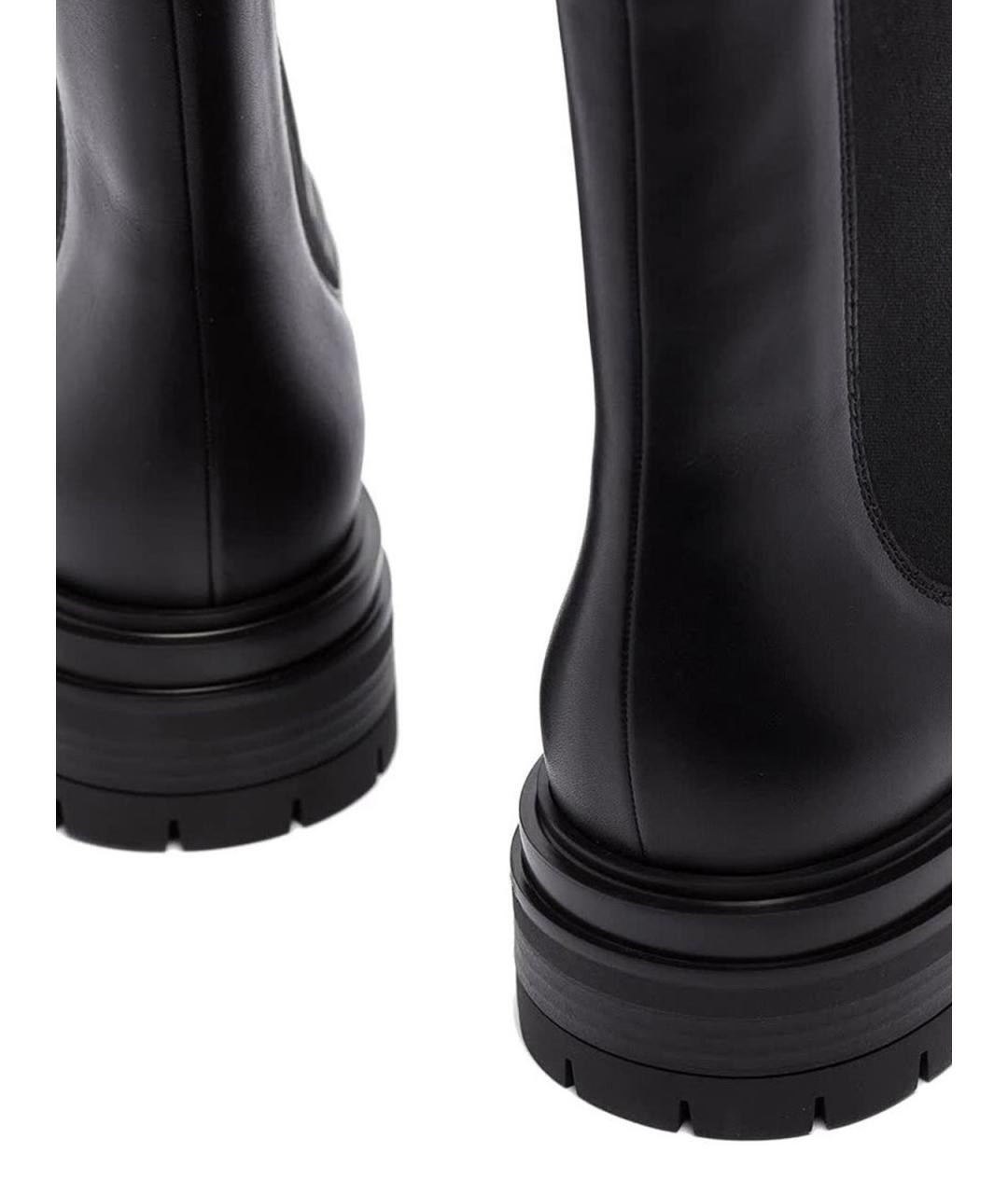 GIANVITO ROSSI Черные кожаные ботильоны, фото 2