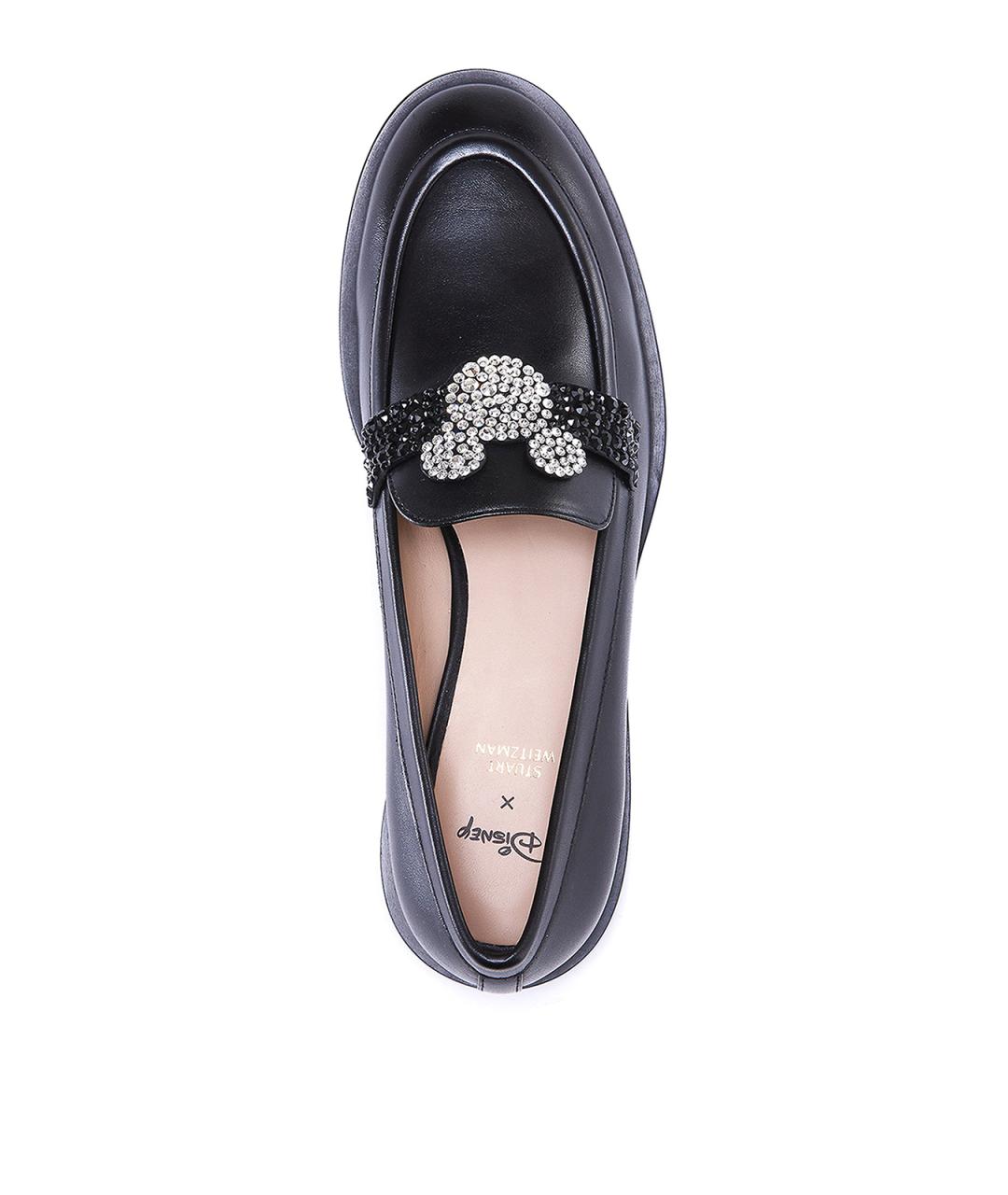 STUART WEITZMAN Черные кожаные лоферы, фото 4