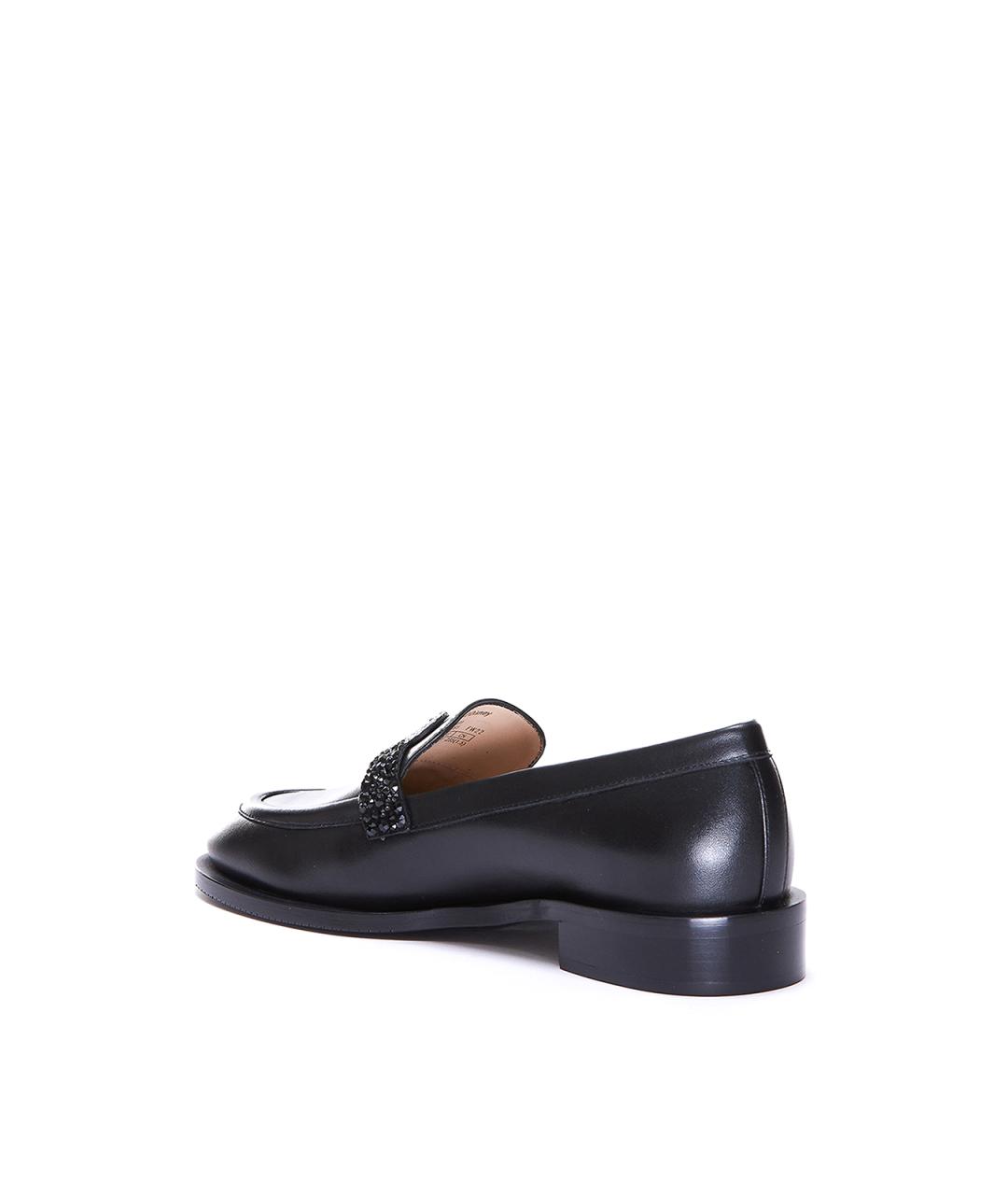 STUART WEITZMAN Черные кожаные лоферы, фото 3