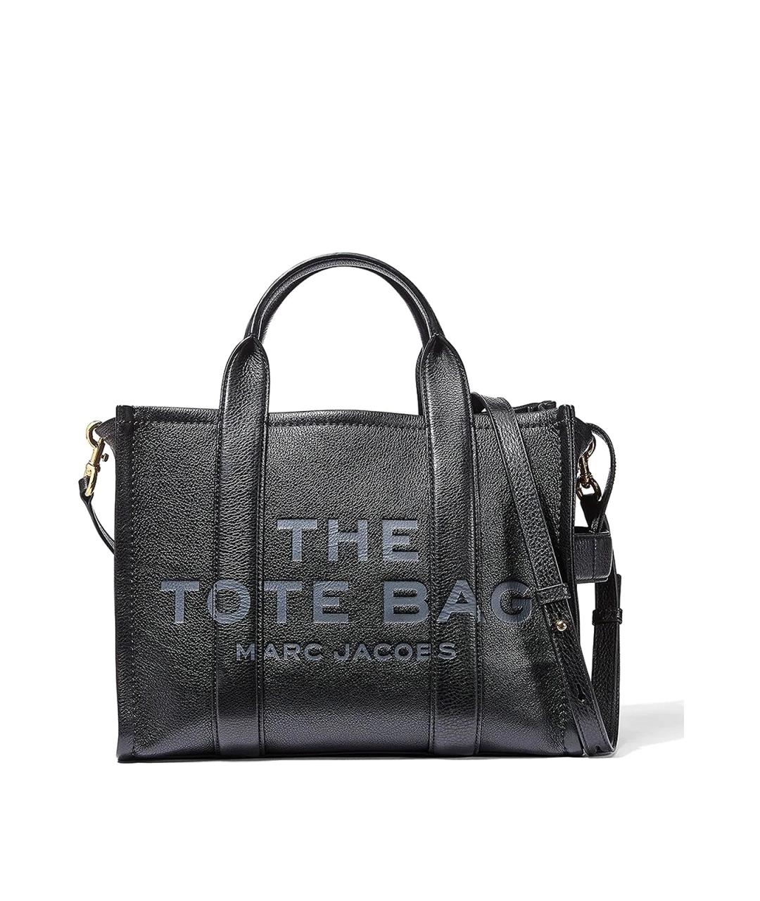 MARC JACOBS Черная кожаная сумка тоут, фото 1