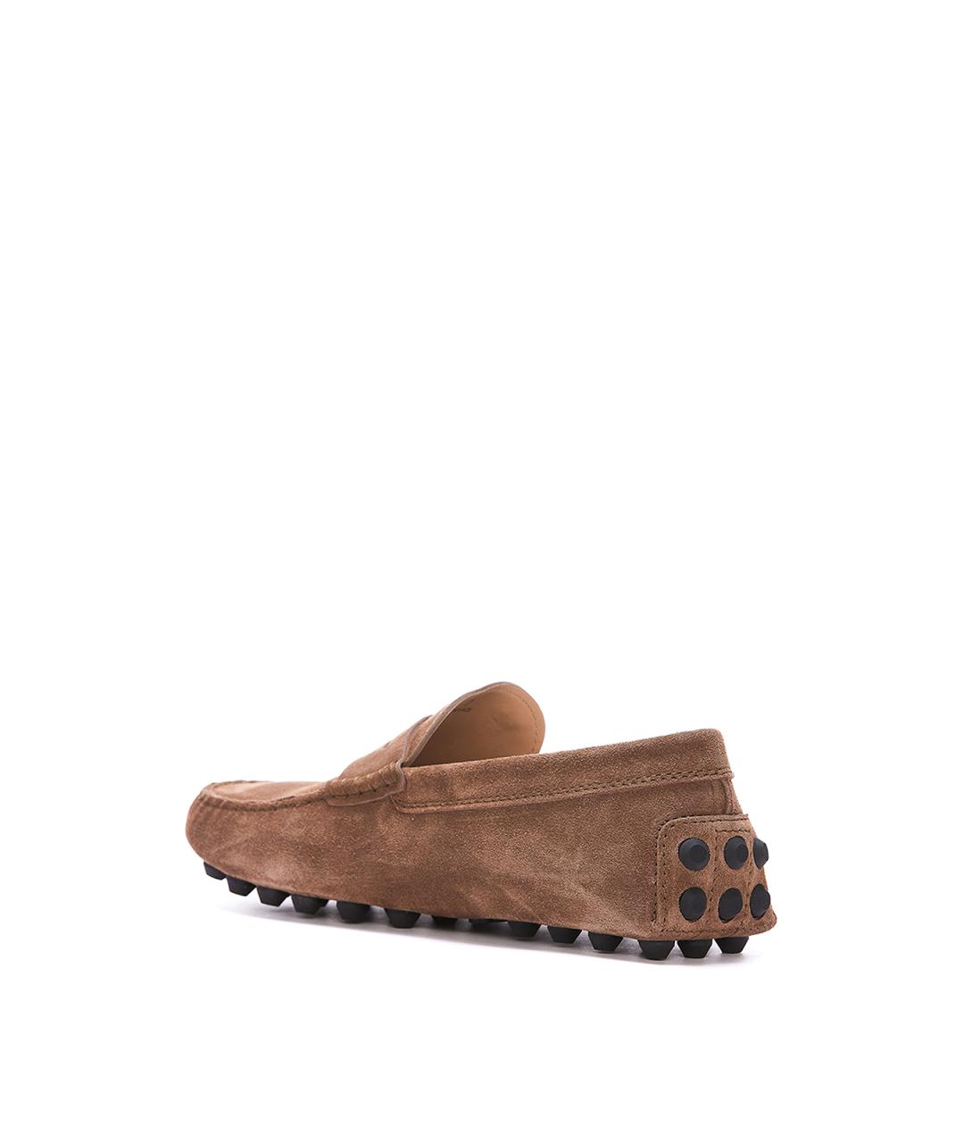 TOD'S Коричневые замшевые мокасины, фото 3