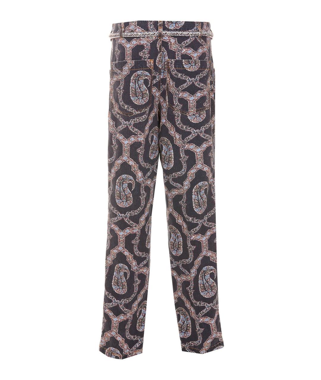 ETRO Мульти хлопковые прямые брюки, фото 2