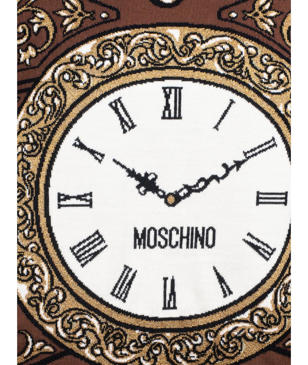 MOSCHINO Коричневый шерстяной джемпер / свитер, фото 4