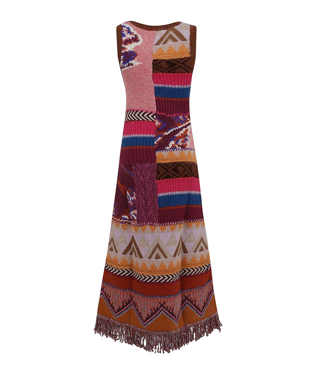 ETRO Мульти кашемировое платье, фото 2