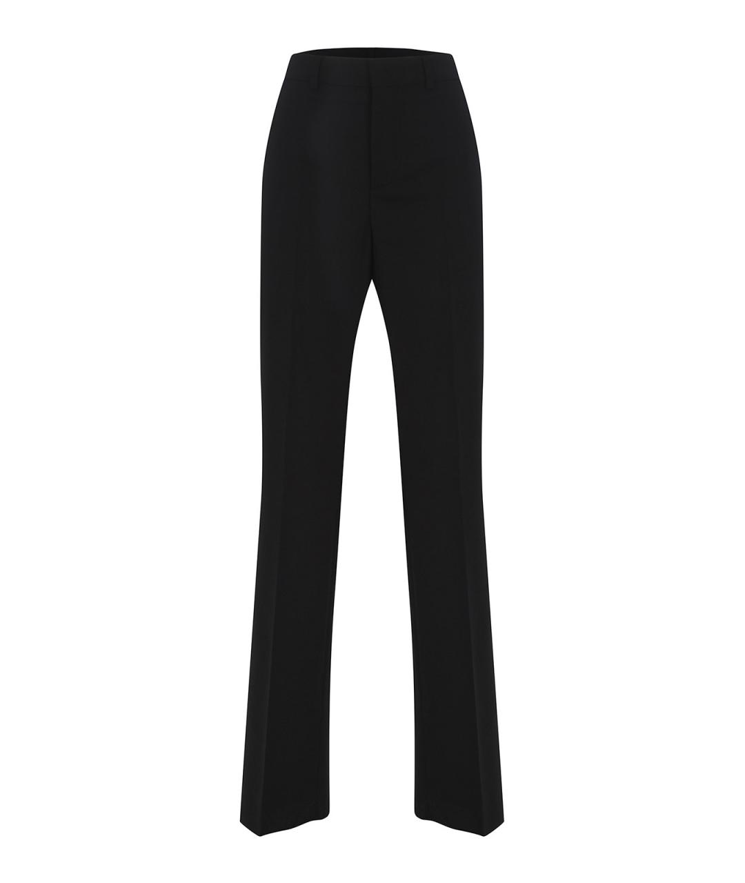 DSQUARED2 Черные полиэстеровые прямые брюки, фото 1